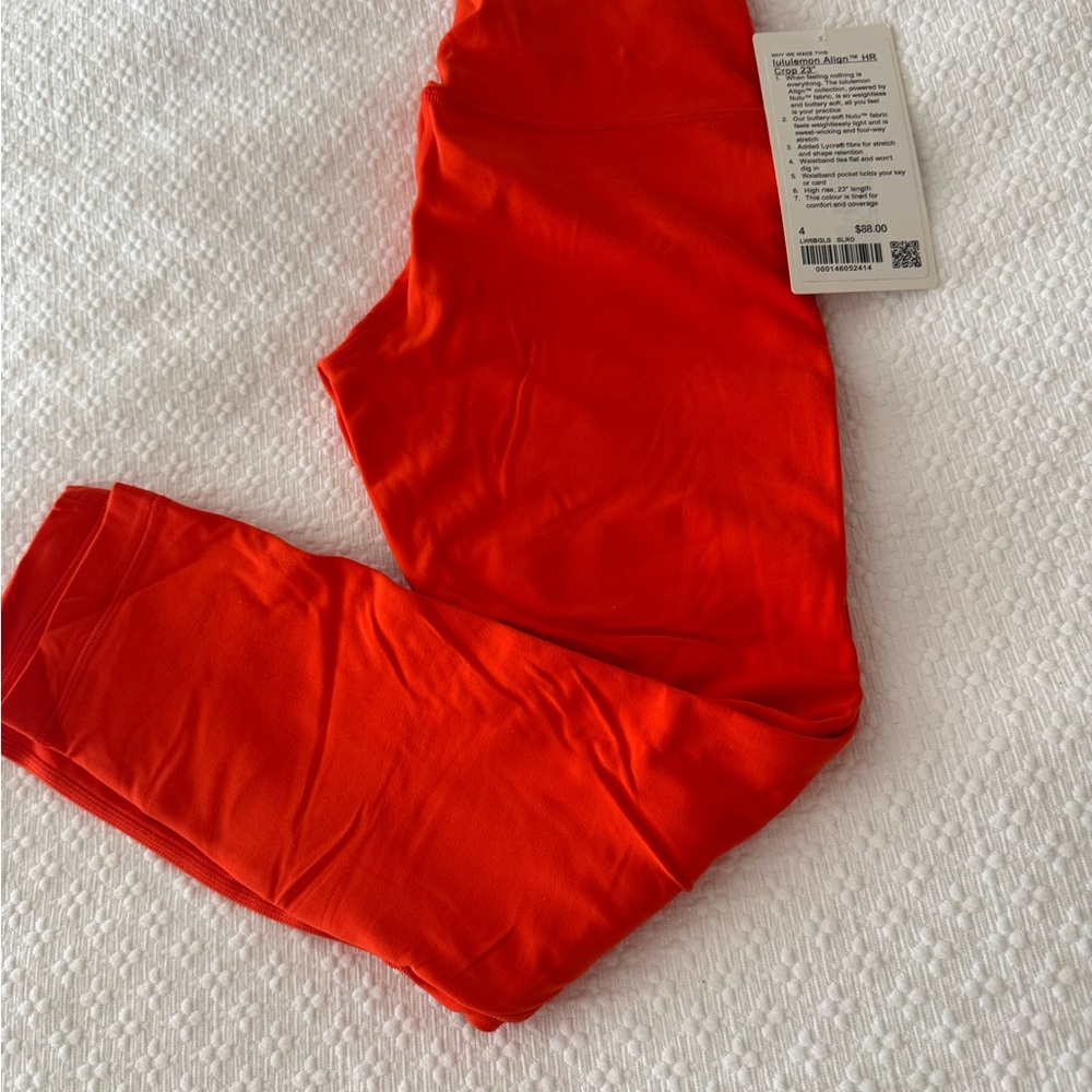 Lululemon Align HR (high rise) Crop Leggings 23” size 4